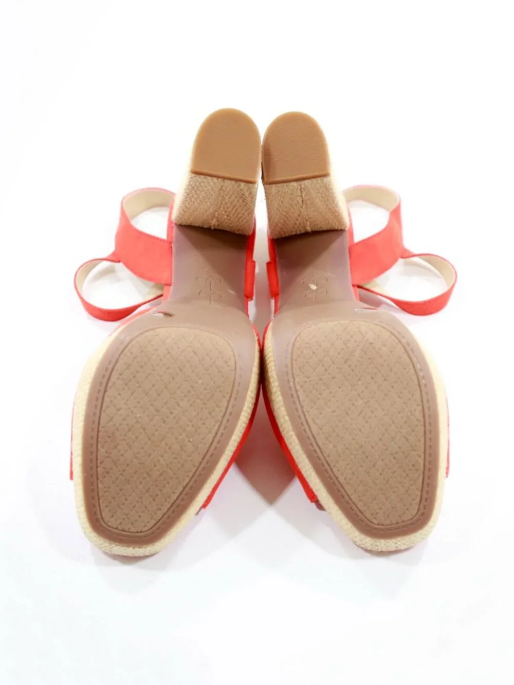 Jessica Simpson Priella Coral Red Suede 5.5